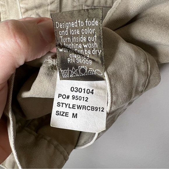 Vintage Calvin Klein Jeans Khaki Denim Button Up Vest size medium - Picture 7 of 8